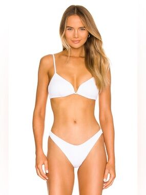 L Space Helena Bikini Top in White